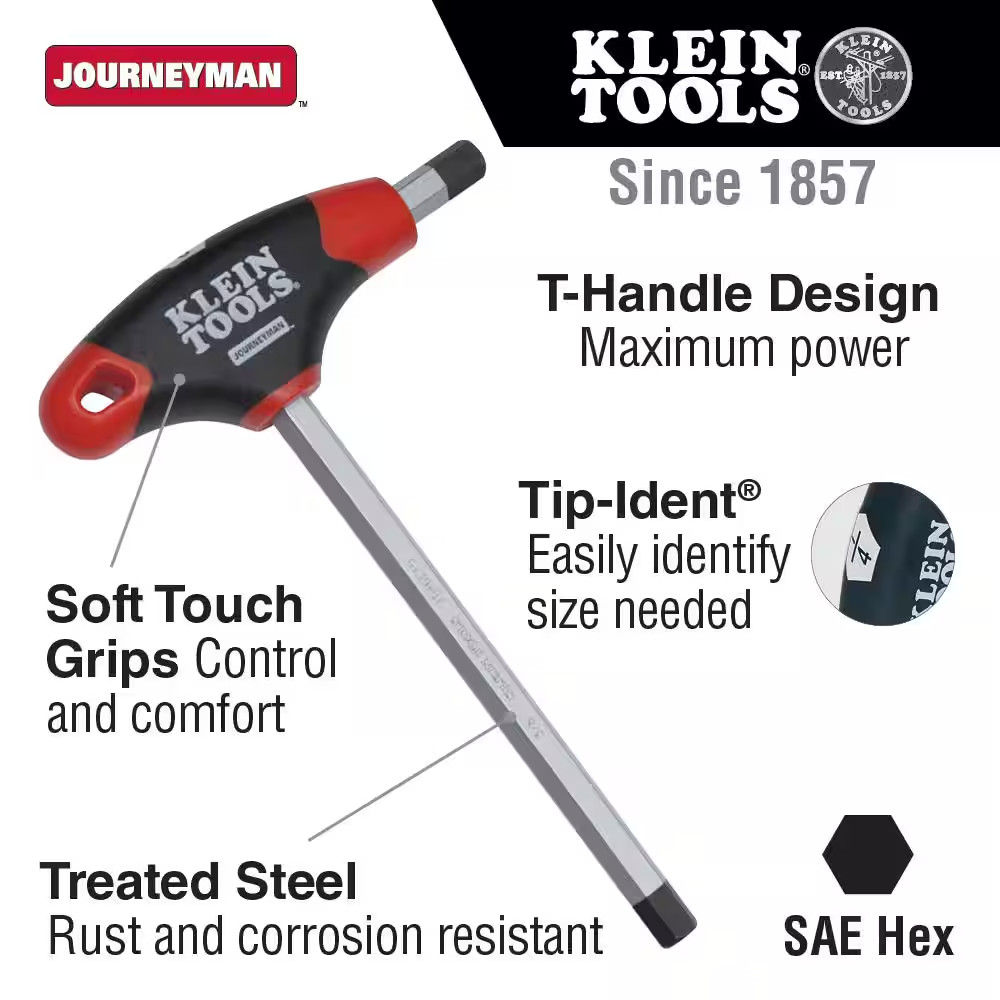 5/16 In. Journeyman T-Handle Hex Key 6 In.