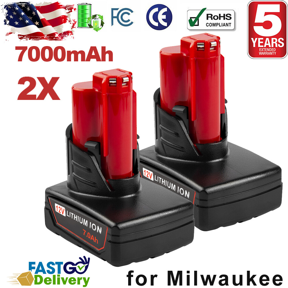 2Pack For Milwaukee 48-11-2460 for M12 LITHIUM 8.0Ah Extended Capacity Battery