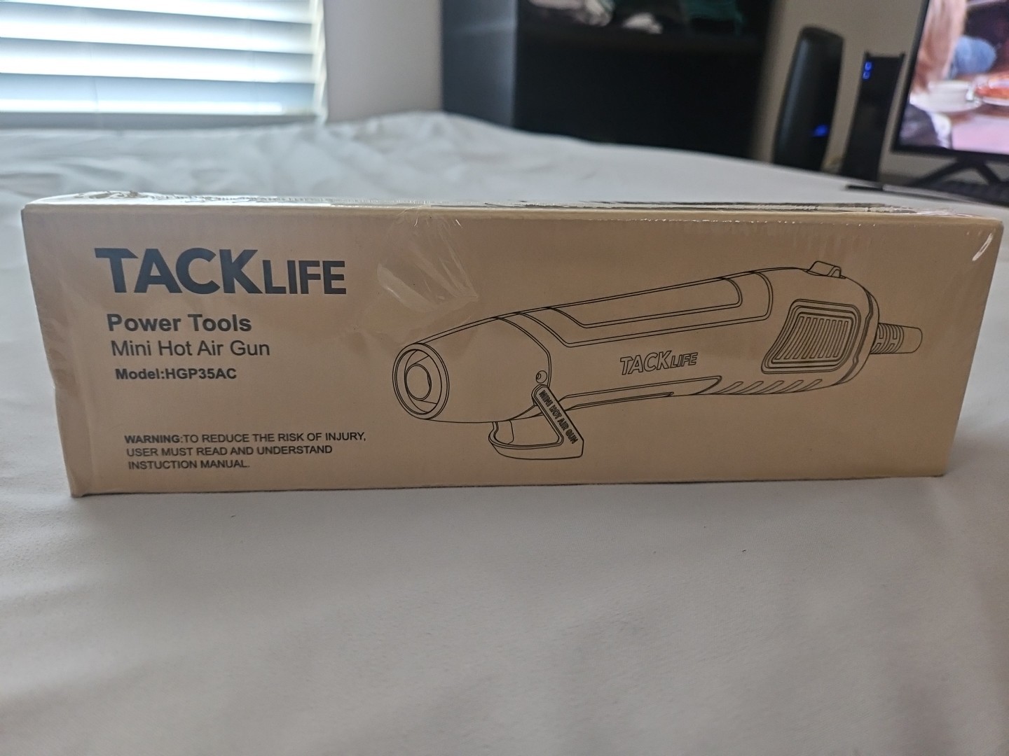 TACKLIFE Mini Heat Gun, 350W/662°F Hot Air Gun with 6.56Ft Long Cable-HGP35AC