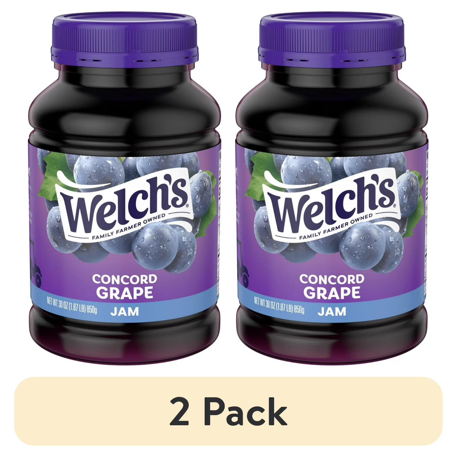 (2 pack) Welch’s Concord Grape Jam, 30 oz Jar…