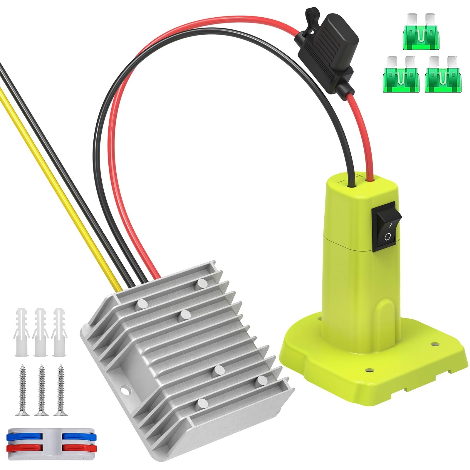 18V To 12V Step Down Converter,Battery Adapter Compatible With Ryobi 18V Battery