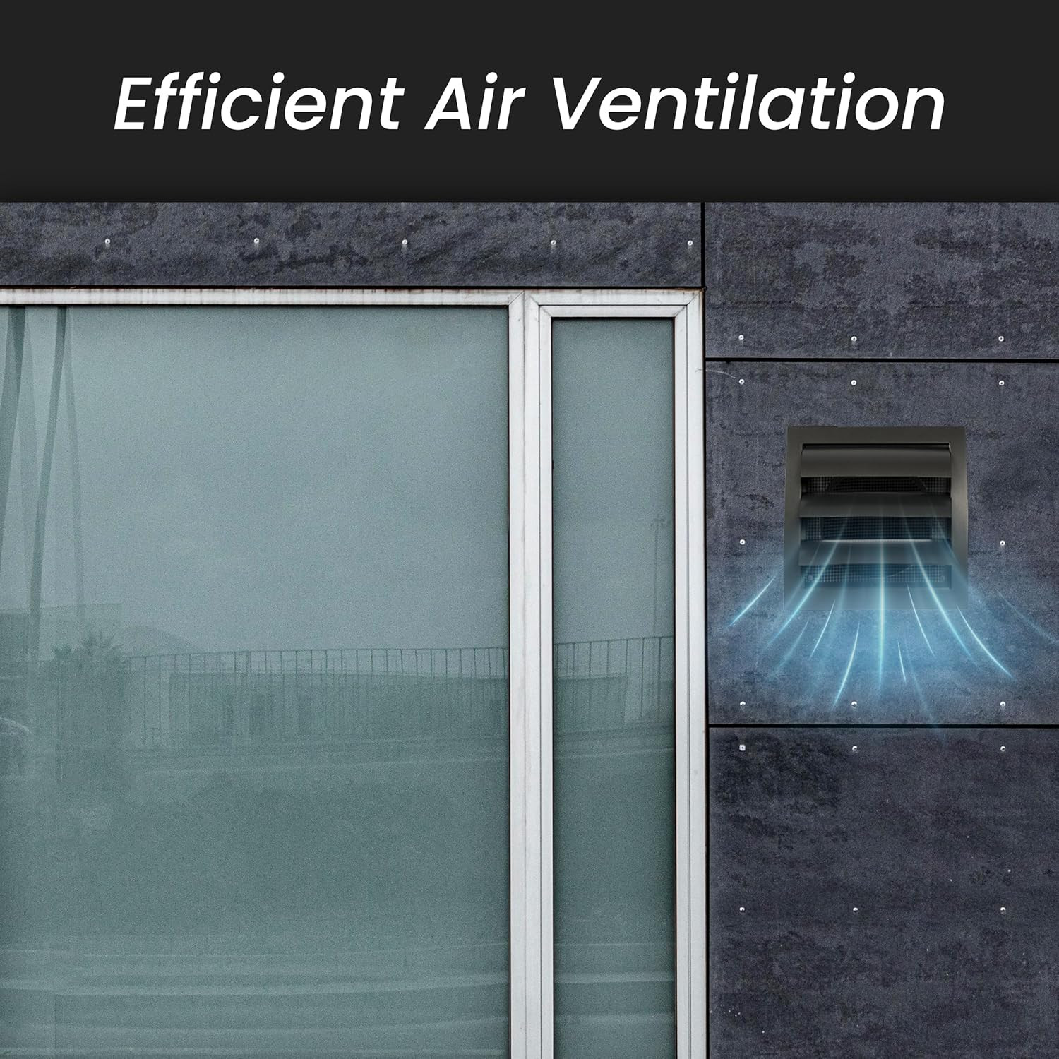 ABS Plastic Gray 6 Inch Dryer Vent Cover Outside, 6 Inch Exhaust Vent Cover with