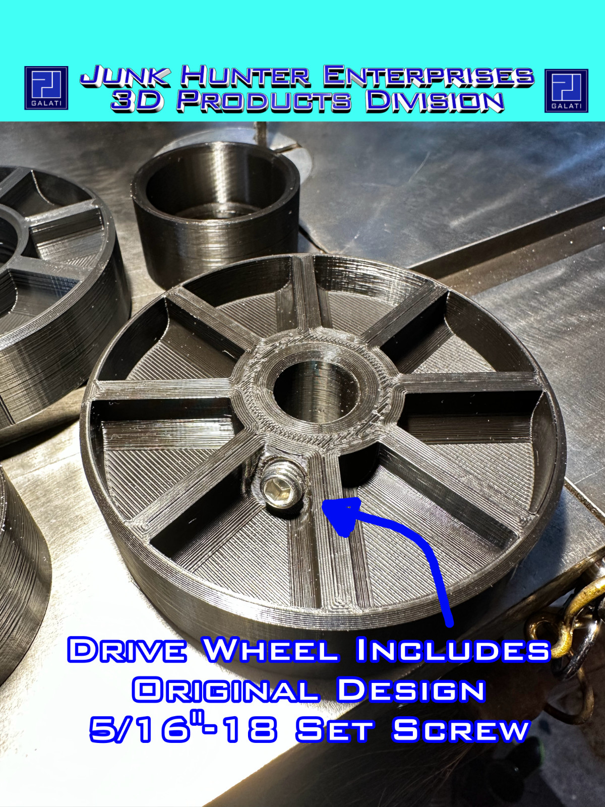 DELTA ROCKWELL 1″ X 42″ Belt Sander Grinder Wheel Set with or Without Bearings
