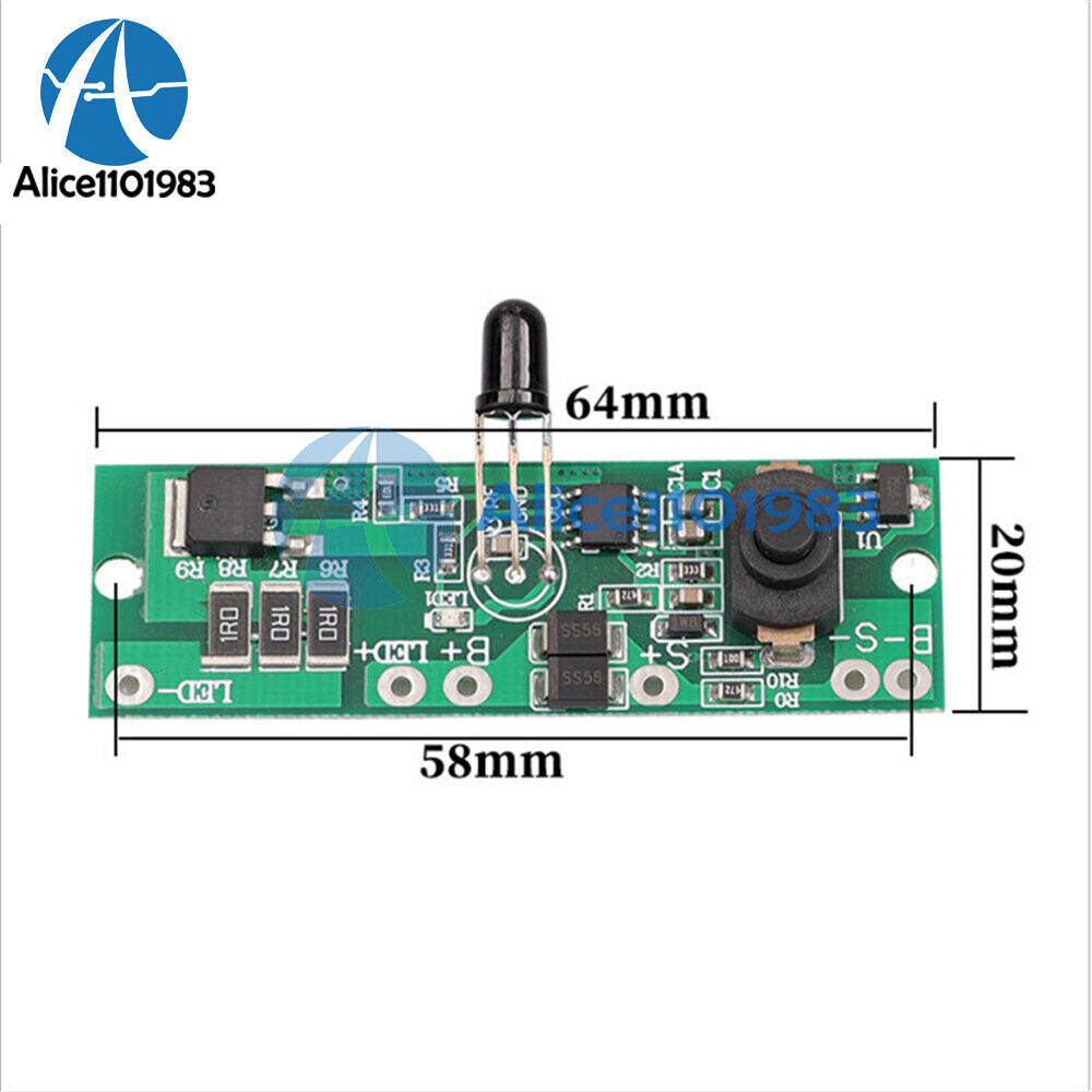 3.2V 3.7V Solar Street Light Circuit Board Controller Driver w/ Remote Control