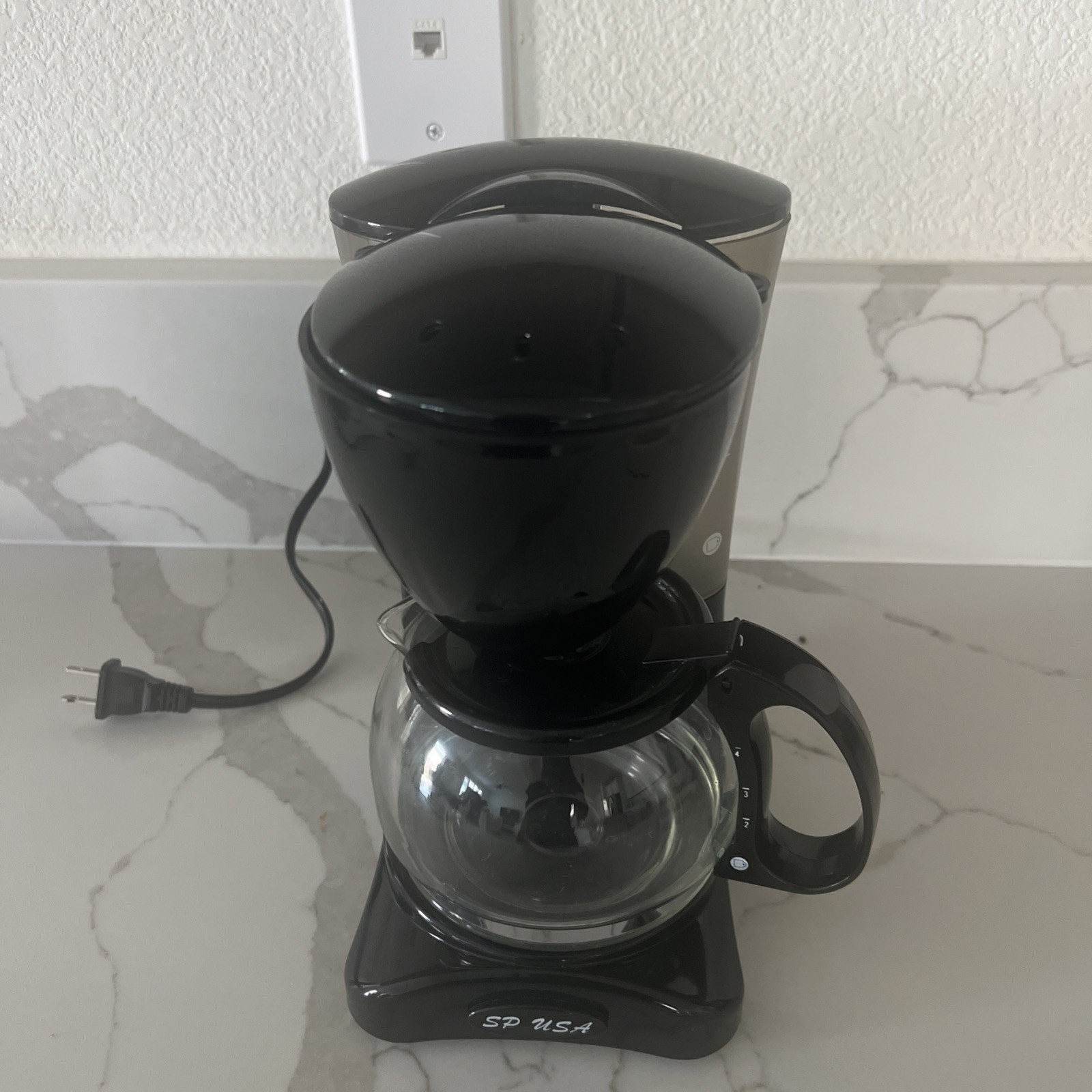 SP USA Coffee Maker 4 Cup Model CM01 – Black