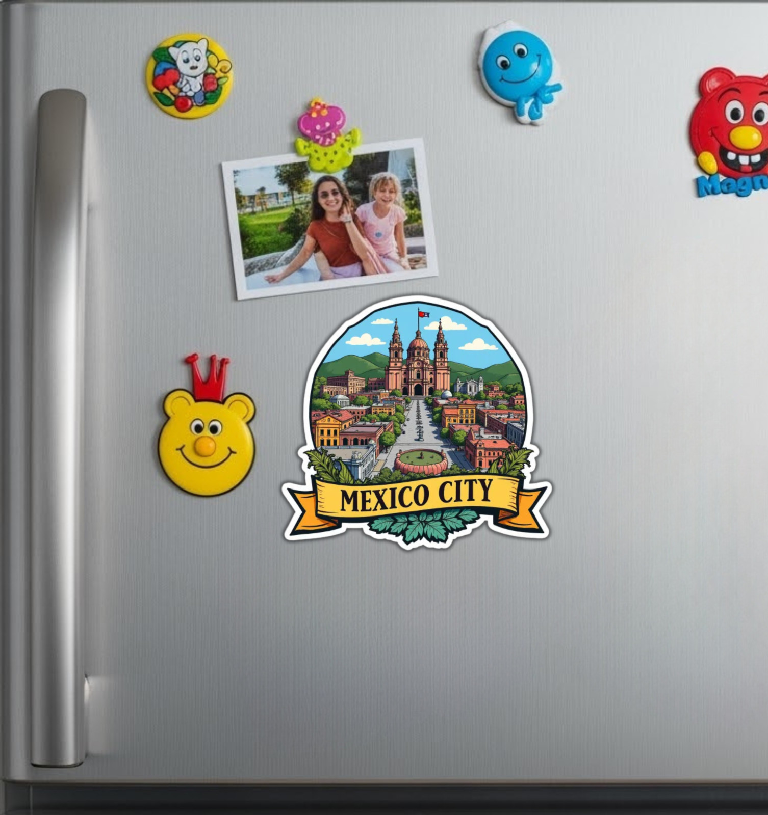 Mexico City Mexico Fridge Magnet or Laptop Sticker