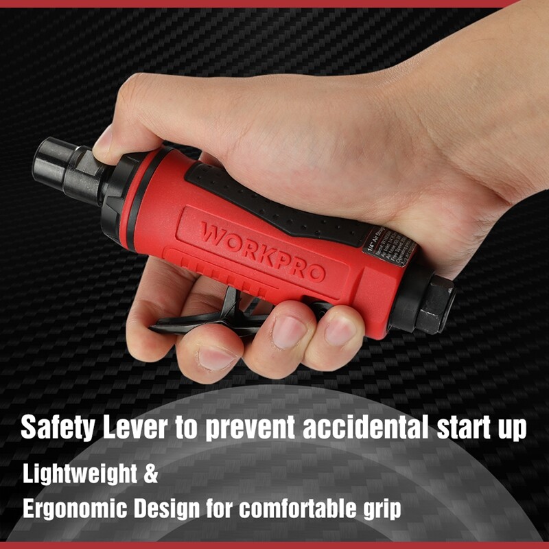 WORKPRO 1/4″ Air Die Grinder Pneumatic Straight Die Grinder Air-Powered 25000RPM