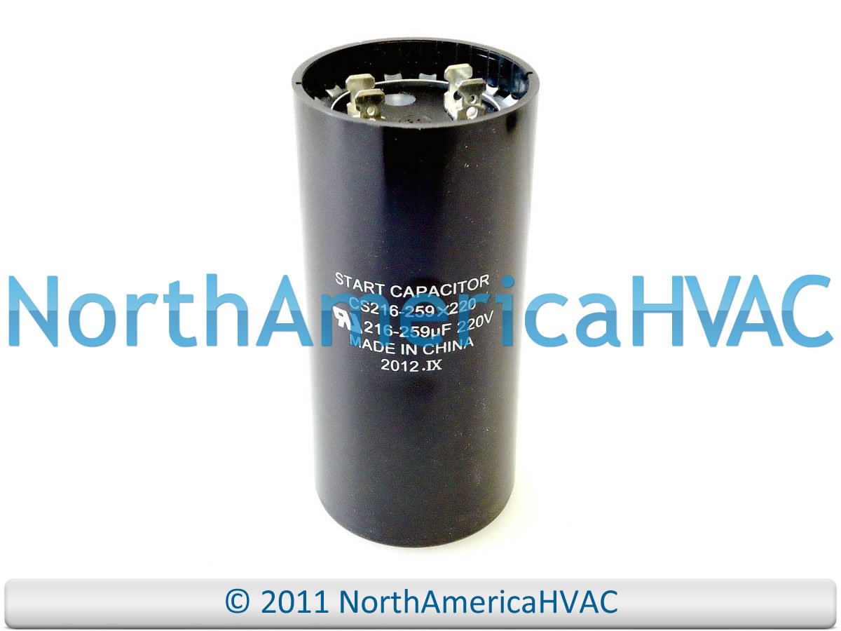 Start Capacitor 216-259 MFD 220 VAC fits Diversitech Packard 216-259220 PTMJ216