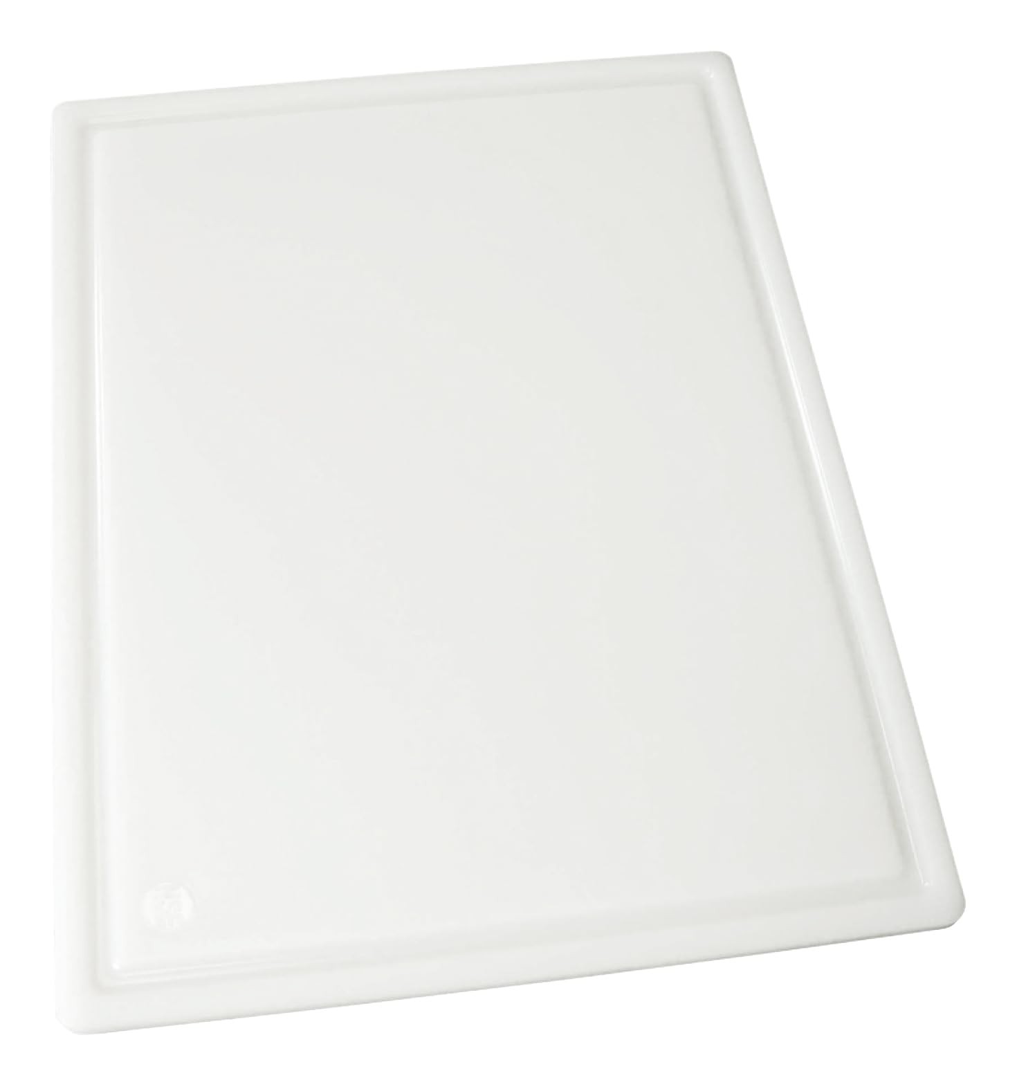 Heavy-Duty Plastic Cutting Board with Groove, 12″ x 18″ x 1/2″, White