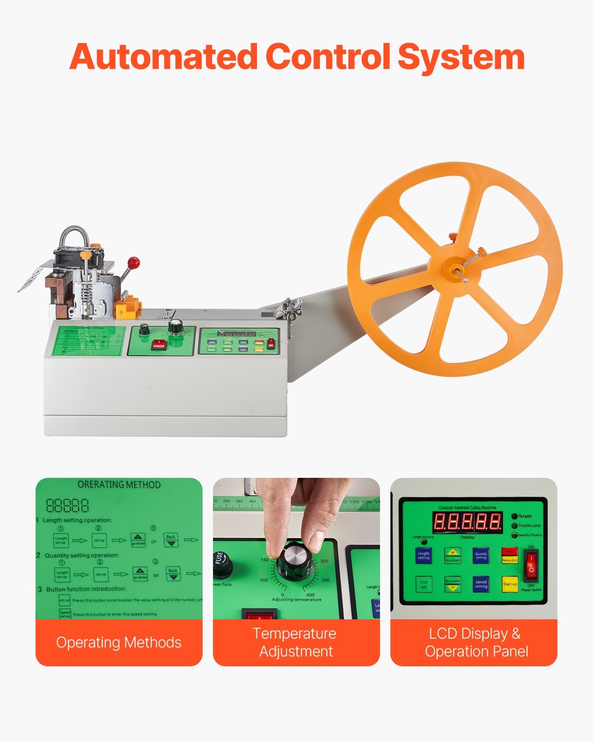 Automatic Webbing Cutting Machine, Hot and Cold Ribbon Cutting Machine with Adju