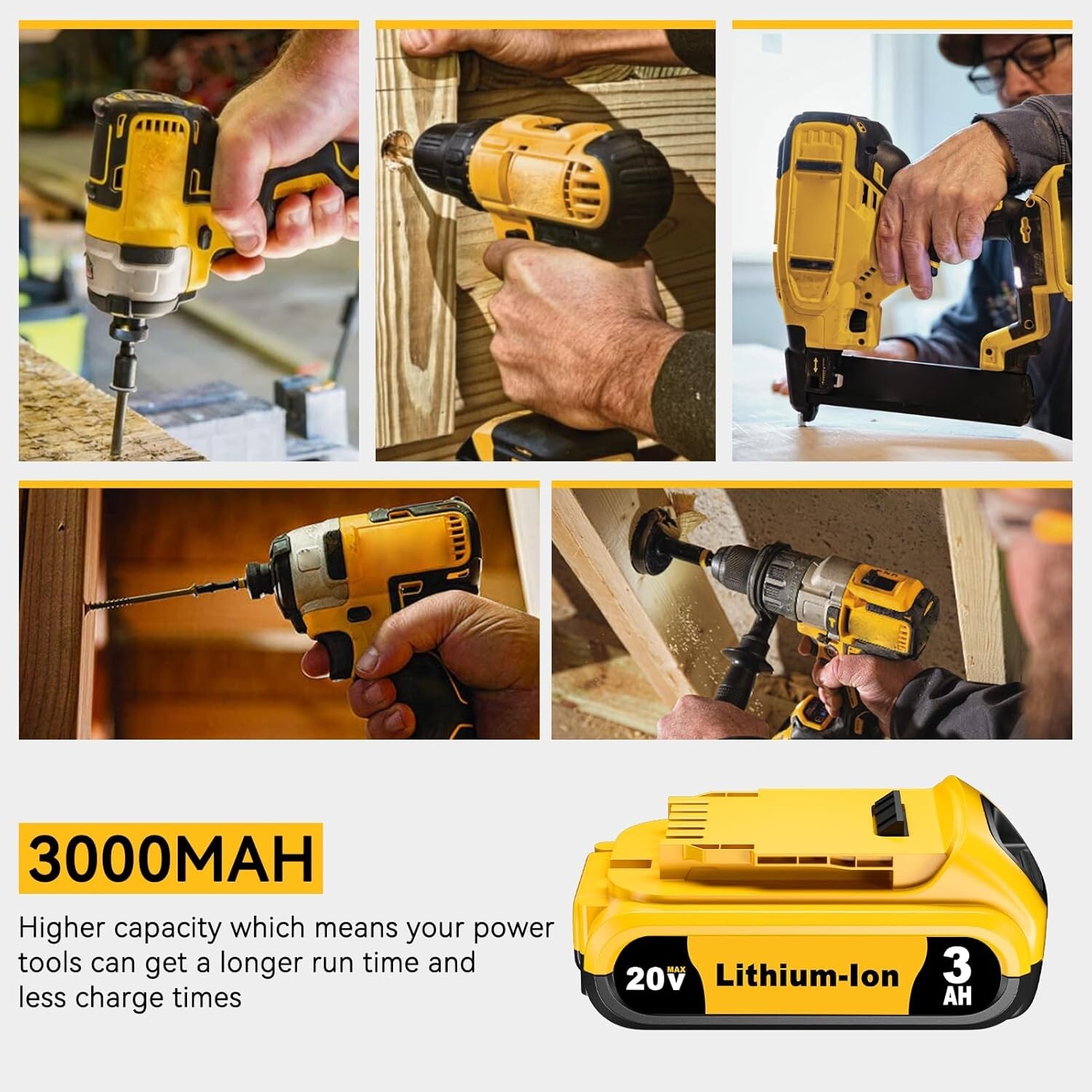 2PACK 10PACK For DeWALT DCB210-2 20V MAX XR 10.0 AH Lithium-Ion Battery DCB210