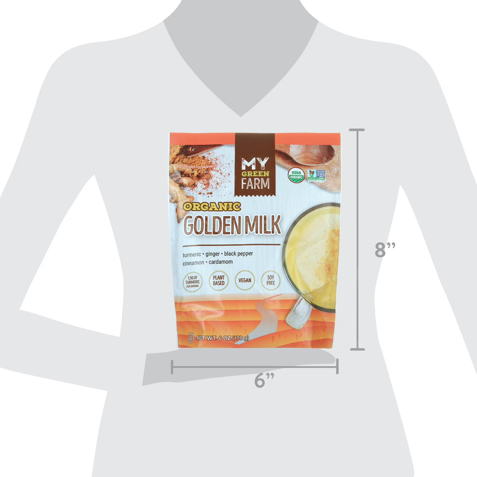 My Green Farm Organic Golden Milk Powder, 6 oz