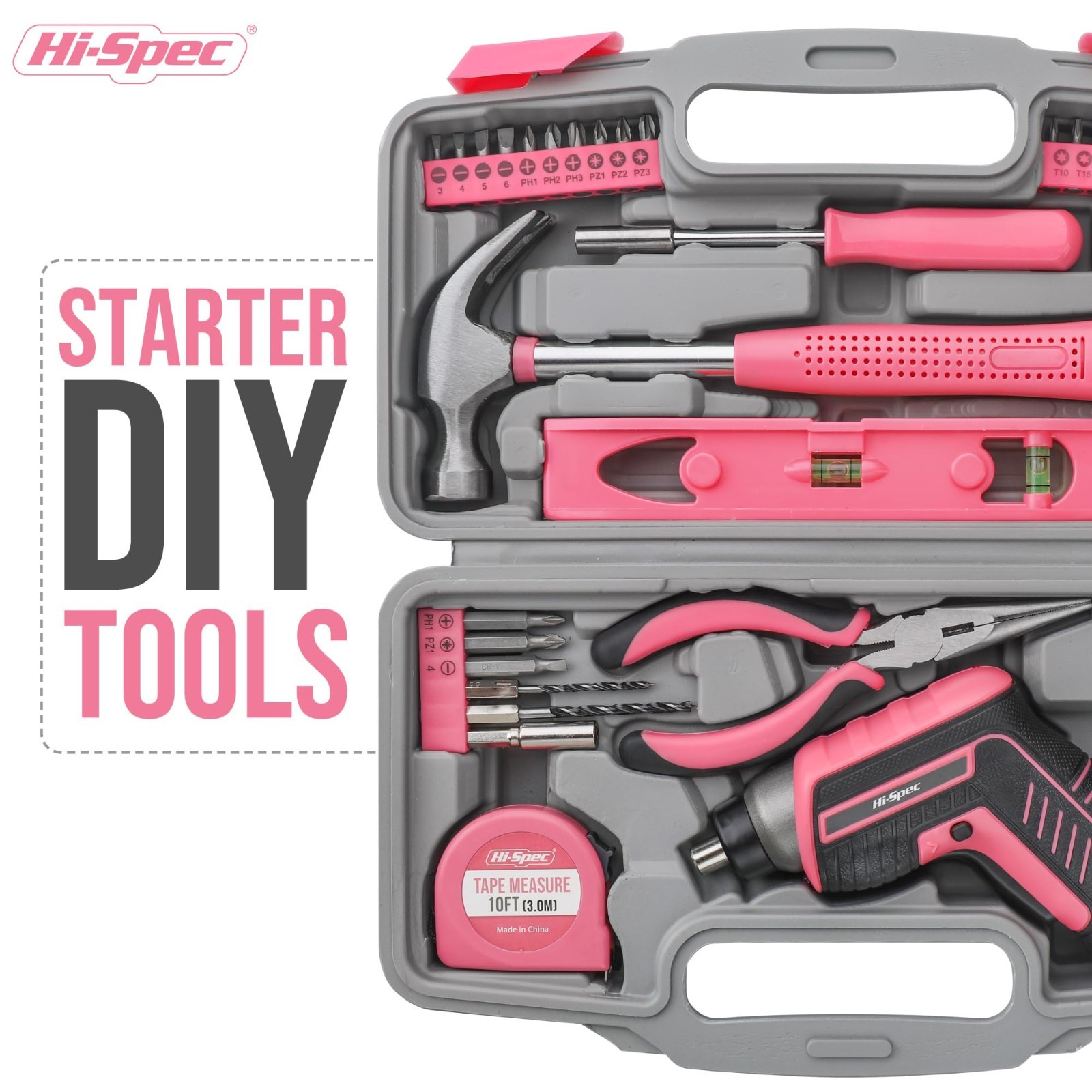 3.6V USB Electric Screwdriver for Home Repairs & Assembly, 35pc Set, LED Light,