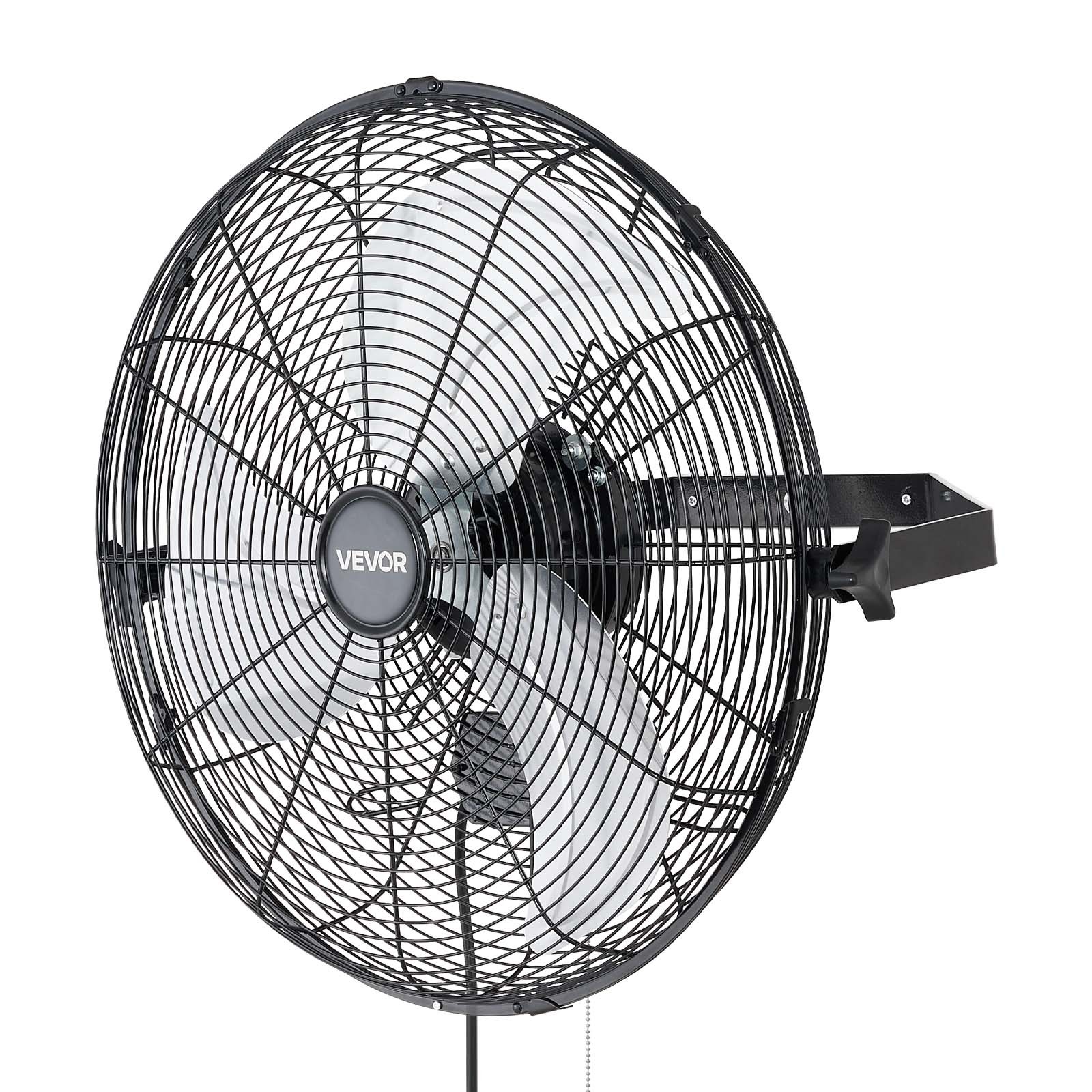 VEVOR 18 in Wall Mount Fan 2 Pack 3 Speed Long Airflow Industry Garage Workshop