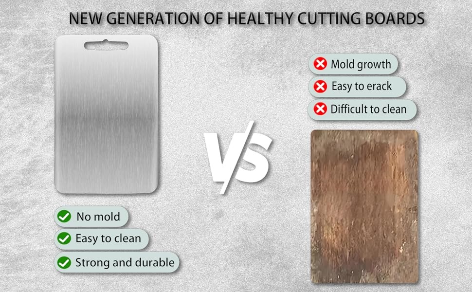 Titanium Cutting Board for Kitchen,2 Pas Titanium Cutting Board–
