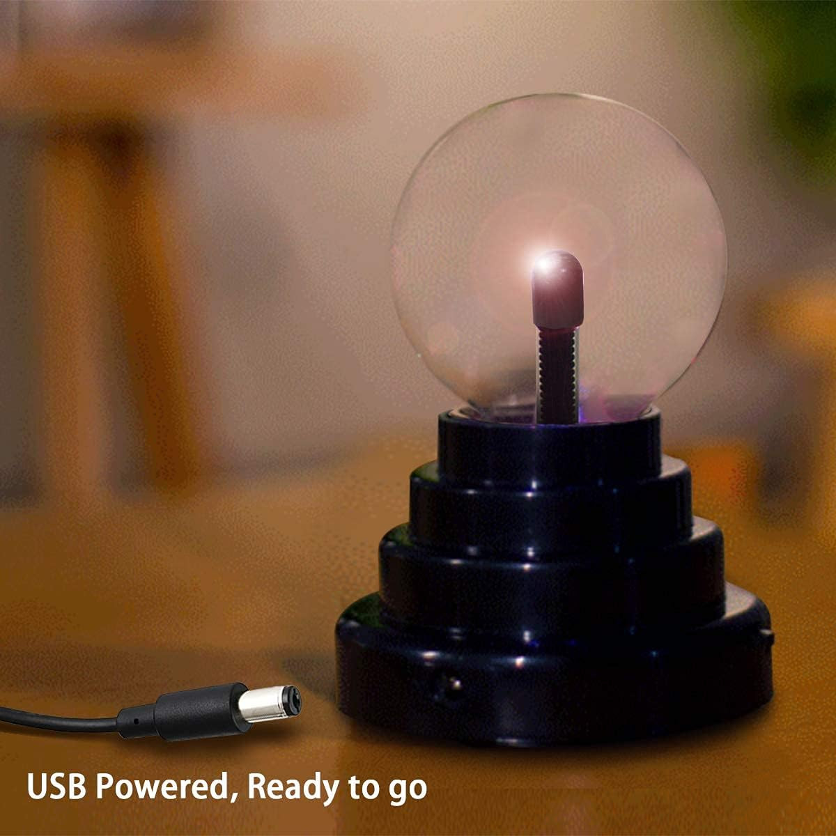 Plasma Ball/Light/Lamp, Static Electricity Globe Electric Lightning Ball, Touch