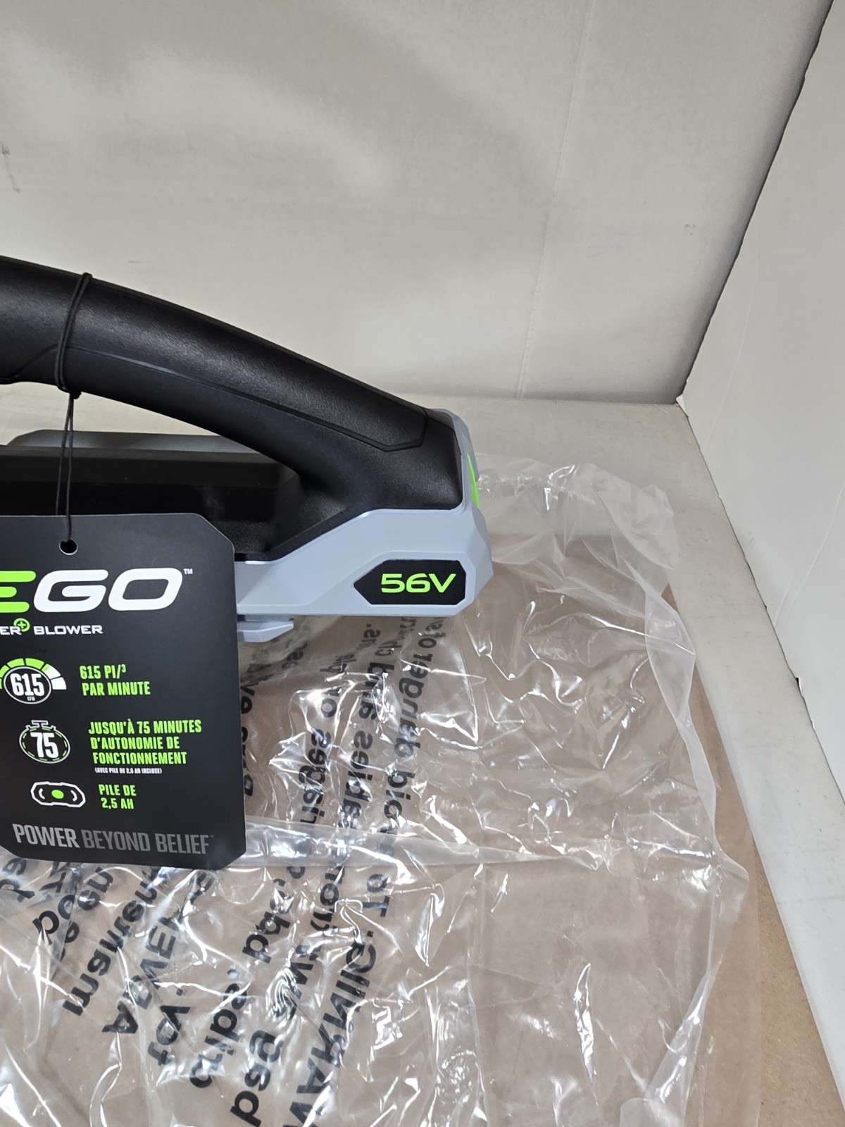 EGO Power+ LB6150 615 CFM 56-V Cordless Leaf Blower Tool Only No Box