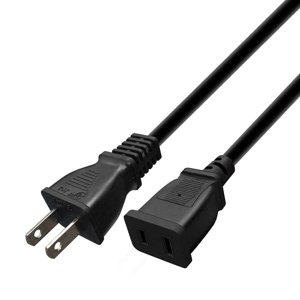 Toptekits (5ft/1.5m) USA Outlet Saver Power Extension Cord Cable 125V 15A 2-P…