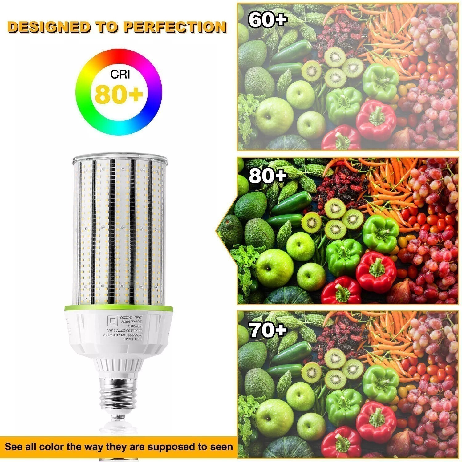 300Watt LED Corn Bulb Light ETL Replace 1500W MH HPS Warehouse Parking Lot Light