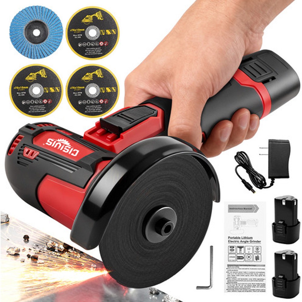 3 Inch 12V Lithium Electric Angle Grinder – Handheld Grinding Polishing Tool
