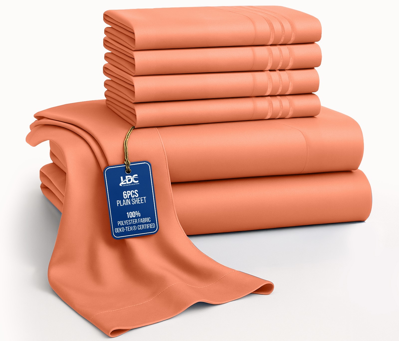 Bed Sheet Set 6 Piece Bedding Comfort Microfiber Deep Pocket 1800 Series Sheets