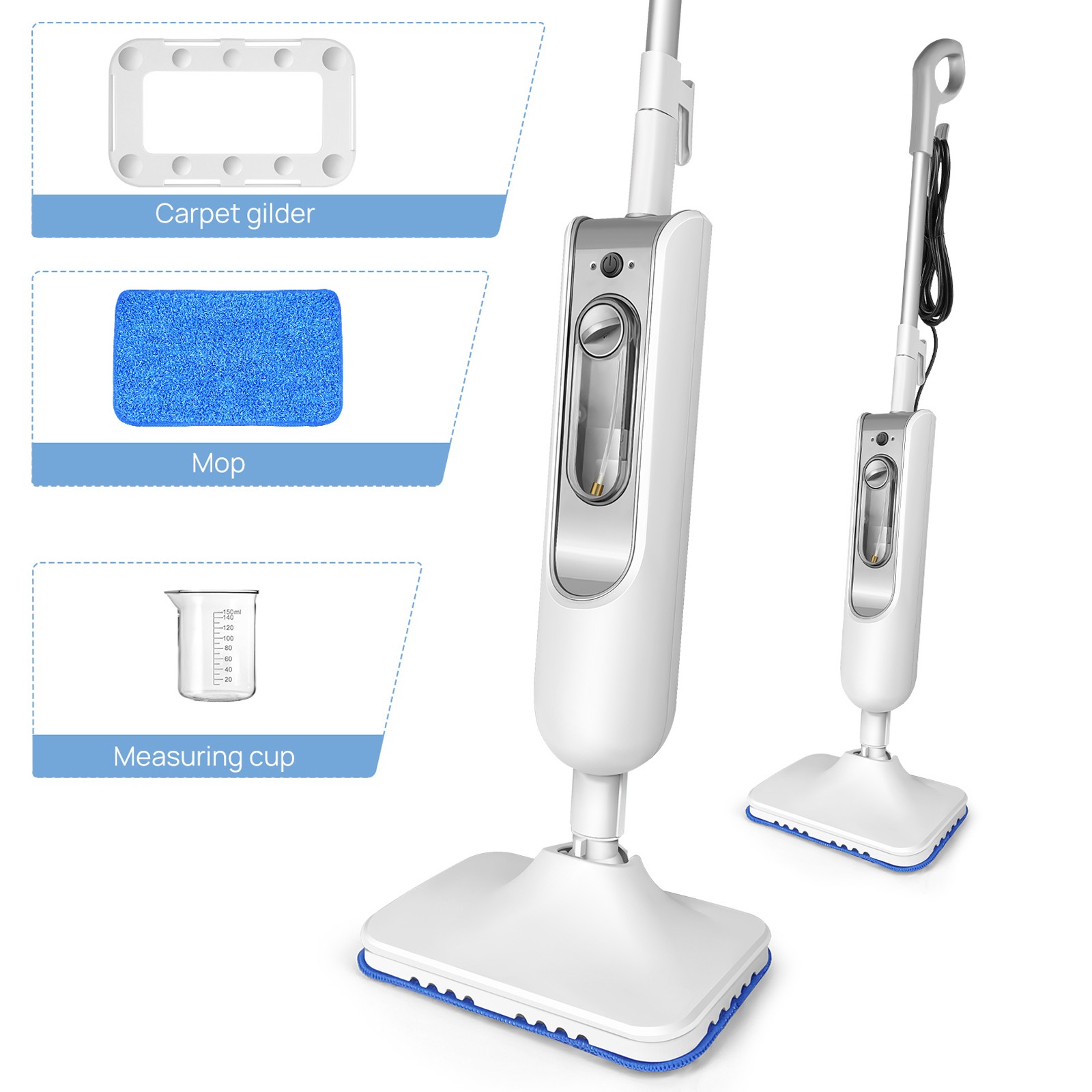 Steam Cleaner Steam Broom 3000W Household 2-Speed Steamer Steam Cleaner Cleaning
