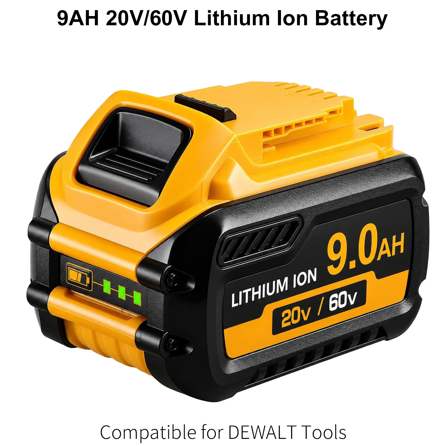 SANIU 9Ah 20V MAX Dual Volt 1-PACK Li-Ion for DeWalt Tool Battery DCB606 612 609