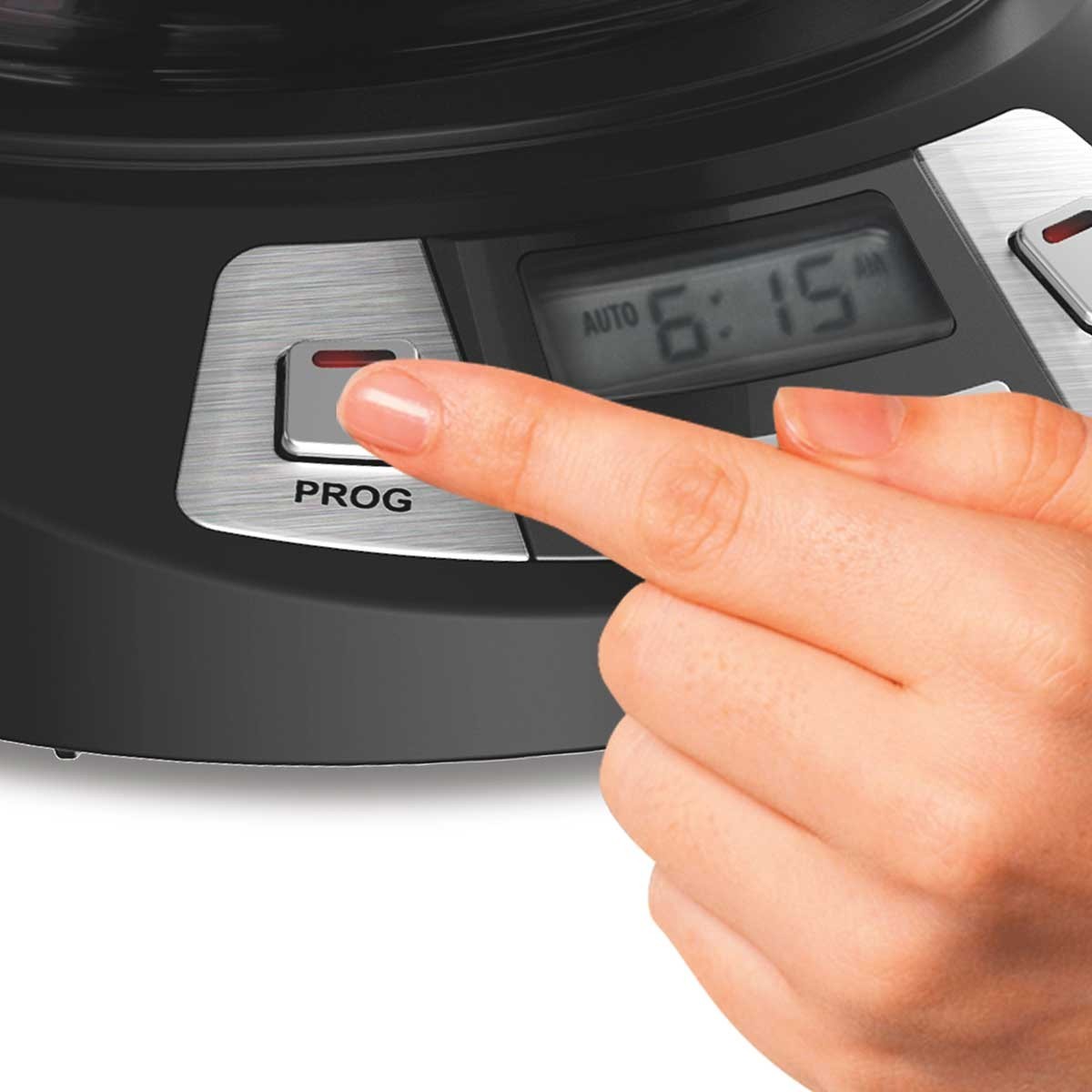 Hamilton Beach 46290 Programmable 12 Cup Coffee Maker Drip Brew Pause Black