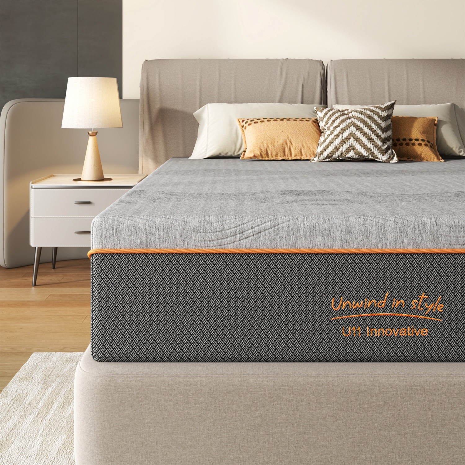 14″ Full/Queen/King Size Memory Foam Mattress Medium Soft CertiPUR-US Certified