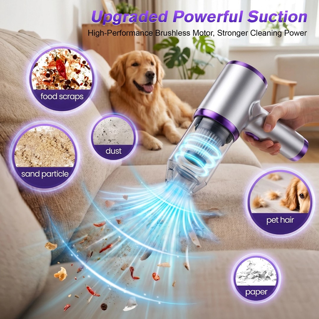 Mini PC Keyboard Vacuum, Cordless Vacuum Cleaner， USB Rechargeable, Blow&Suction