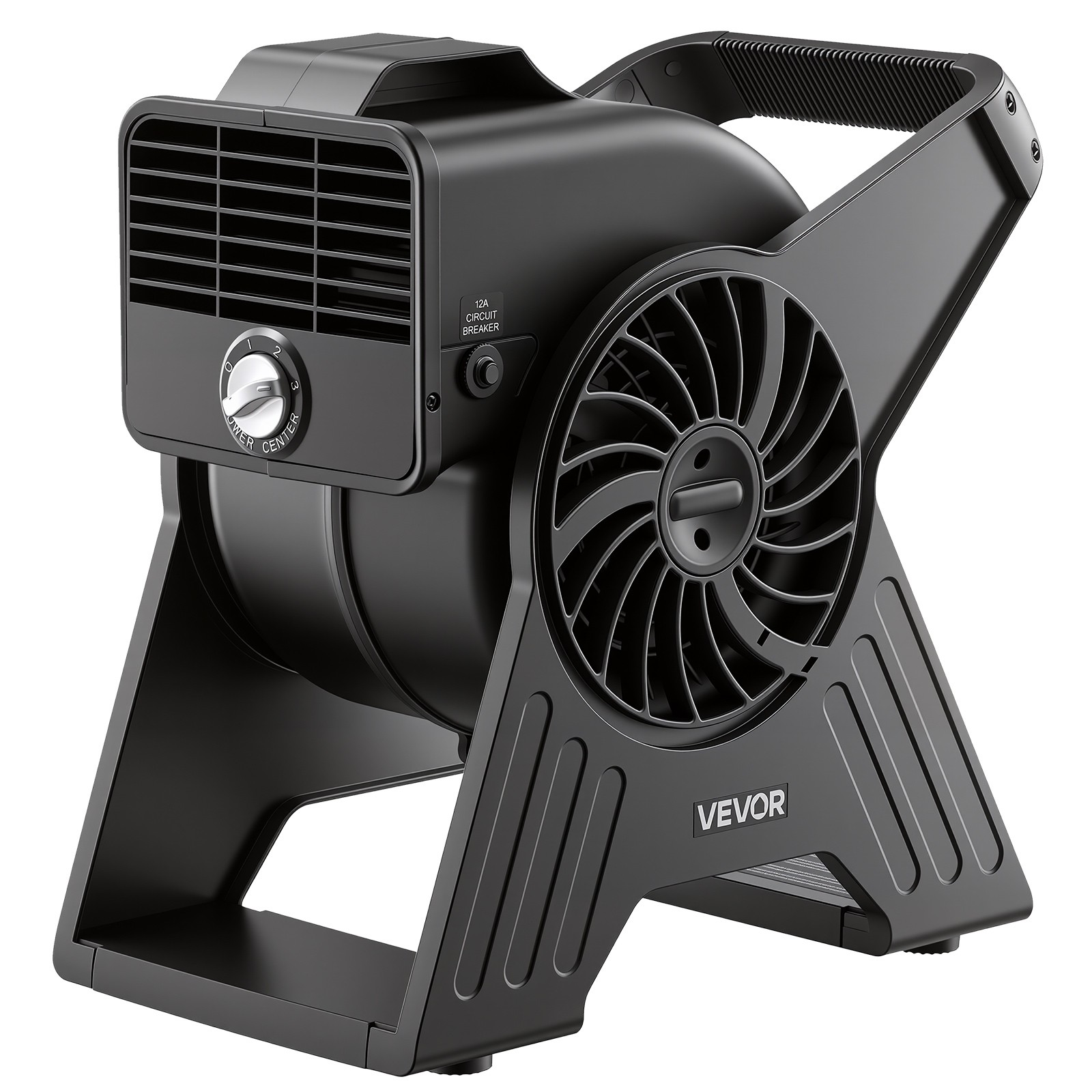 VEVOR 13 in Blower Portable Utility Floor Fan 300 CFM for Drying Dehumidifying