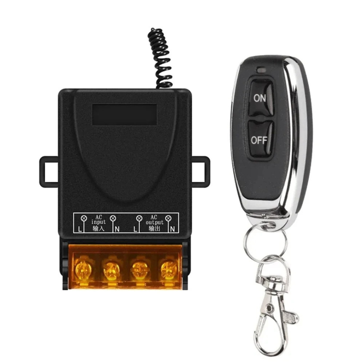 AC Wireless Remote 110V-240V 30A RF Relay Control Remote Switch 433Mhz Receiver