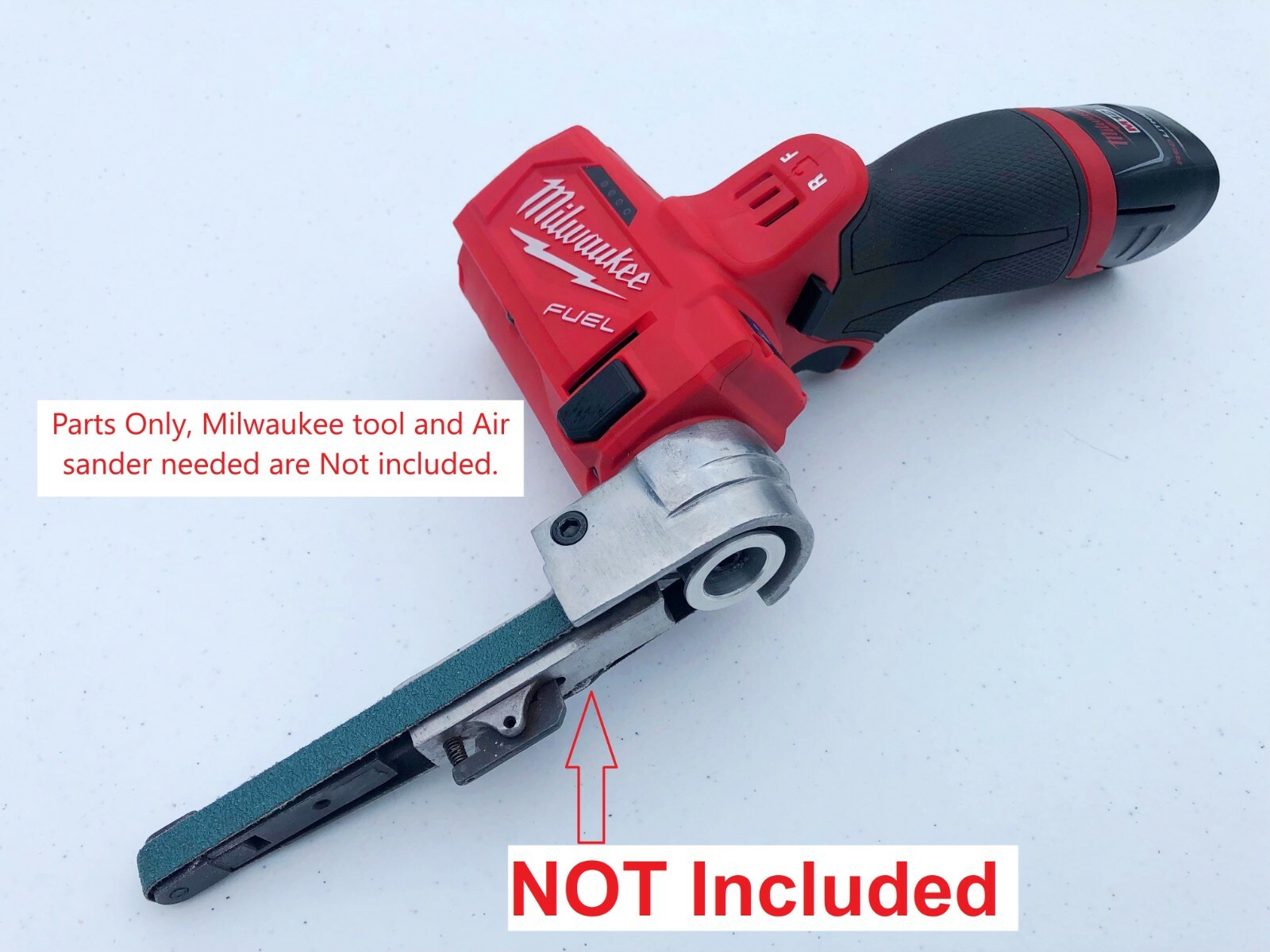 Belt Sander CONVERSION PARTS FOR Milwaukee M12 Cut Off Saw 2522-20, 3/8″ x 13″