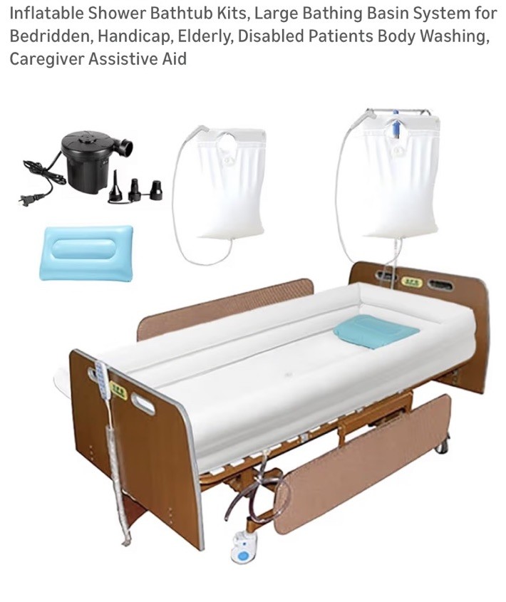 Medical Inflatable Bathtub / Electric Air Pump PVC Bathtub, Bedside Shower Bath