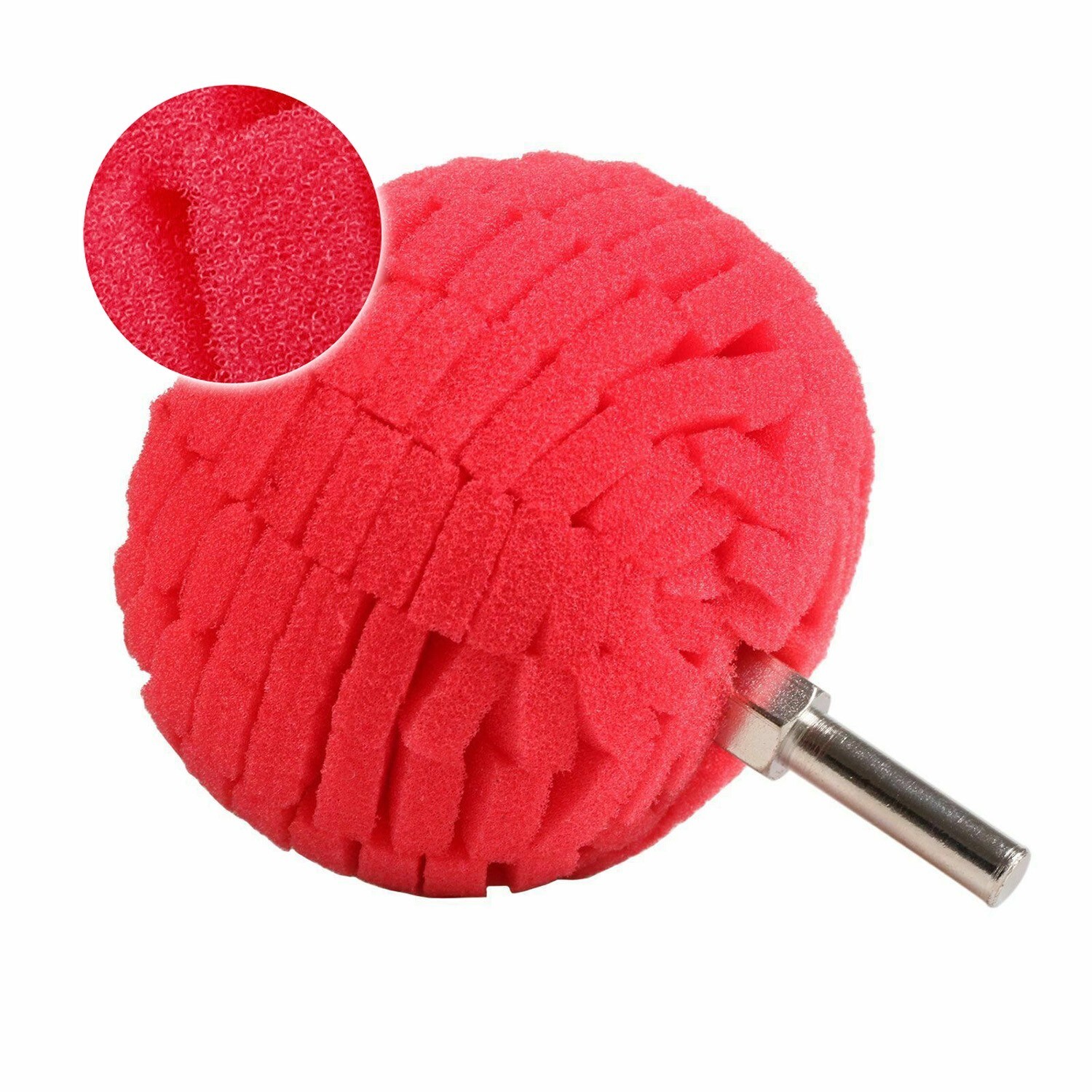 5Pcs Foam Drill Polishing Cone Ball Pads Kit Car Waxing Buffing Wheel Polisher