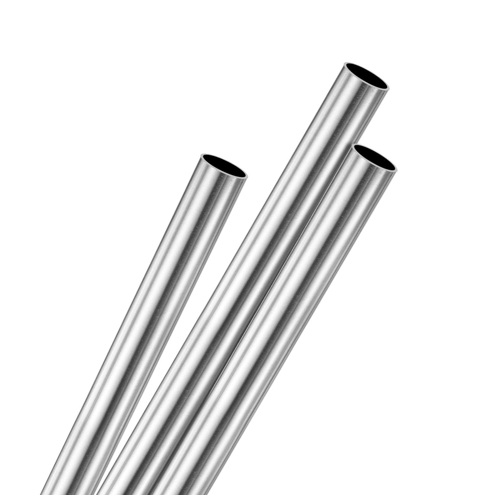 3-Pack 250mm 316 Stainless Steel Tube, 8mm OD 0.5mm Wall Thickness Seamless S…