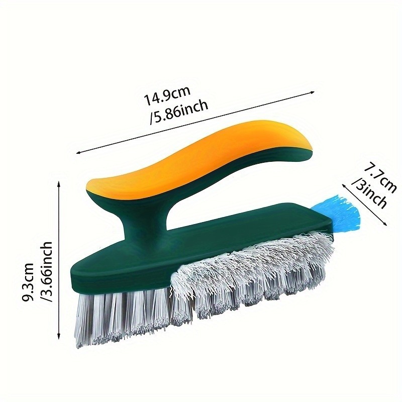 3-in-1 Crevice Cleaning Brush for Bathroom Tile Grout Floor Toilet Corners