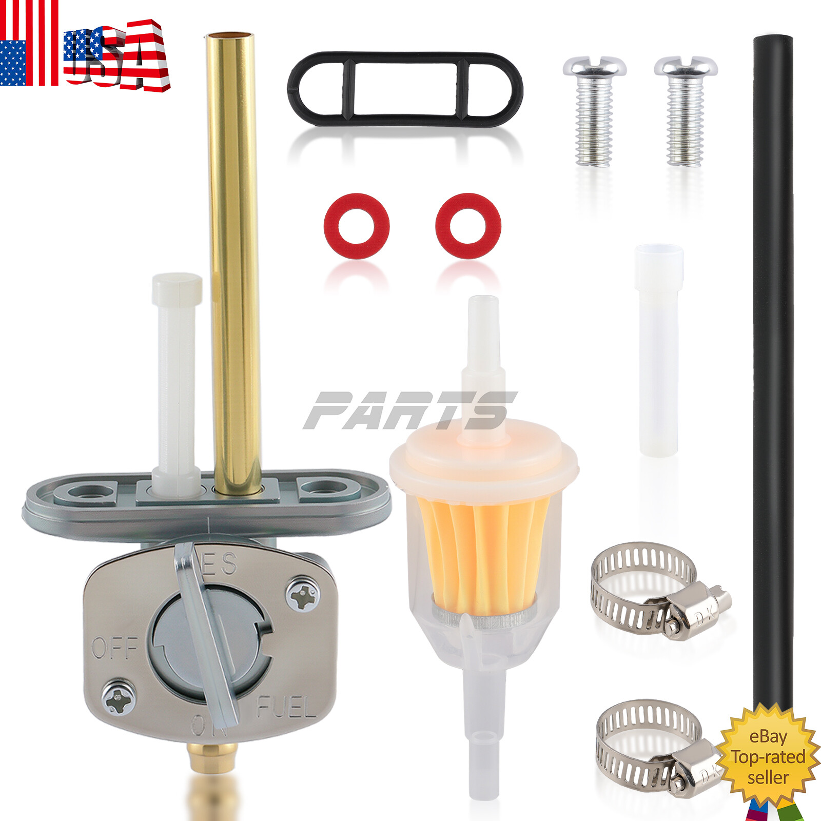 For Yamaha Big Bear YFM350 Kodiak YFM400FW Fuel Petcock Valve 2HR-24500-02-00