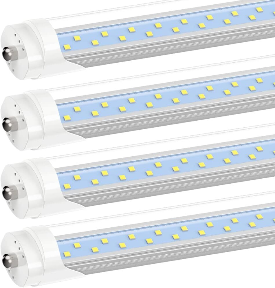 T8 8FT LED Shop Light Bulbs 45W 72W 120W Single Pin FA8 8 Foot LED Shop Lights