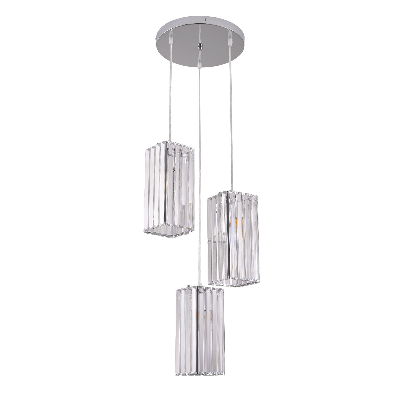 110V Ceiling Fixture 3-Light Chandelier Dining Room Ceiling Lamp Pendant Light