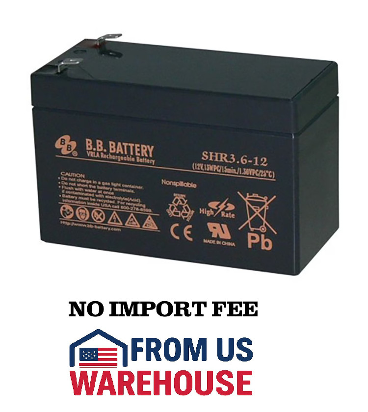 BB Battery SHR3.6-12 VRLA Rechargeable Battery 12v 13WPC – New