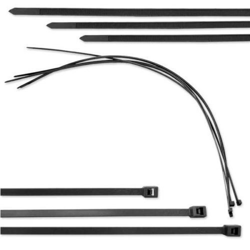 4″ 6″ 8″ 12″ 15″ 18″ 24 Black Zip Ties Heavy Duty Nylon UV Resistant UL Bulk LOT