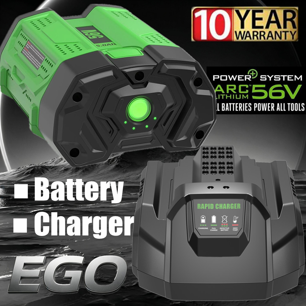 5.0Ah Lithium Battery / Charger For EGO Power+ 56V BA2800 BA2800T BA4200 BA1400