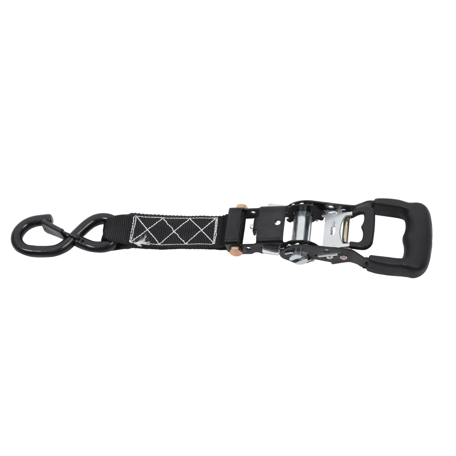 Ratchet Straps (4 Pack) – 5,208lbs Break Strength 1.6″x15′ Black Tie Down Straps