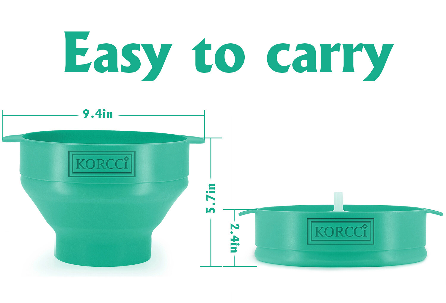 Collapsible Silicone Microwave Popcorn Popper Healthy Oil-Free Popcorn Maker