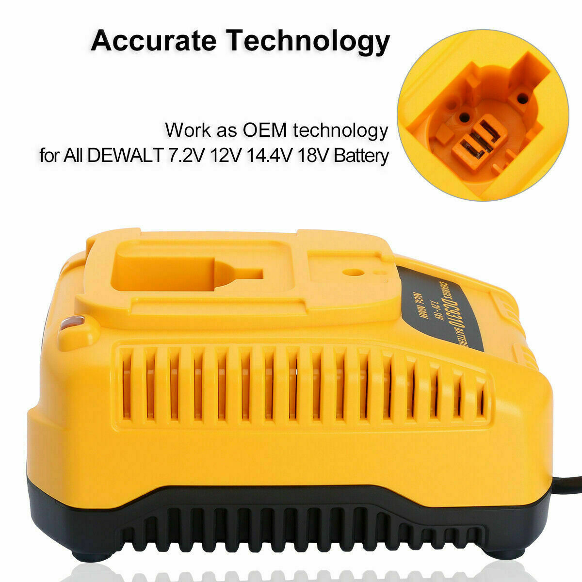 New FOR Dewalt DC9096 Battery Charger 7.2v -18v Li-Ion& NiCD DC9310 Fast Charger