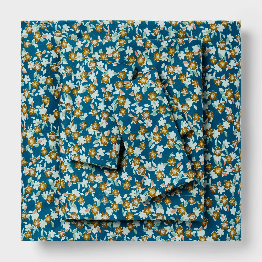 Cotton Blend Sateen Sheet Set – Room Essentials