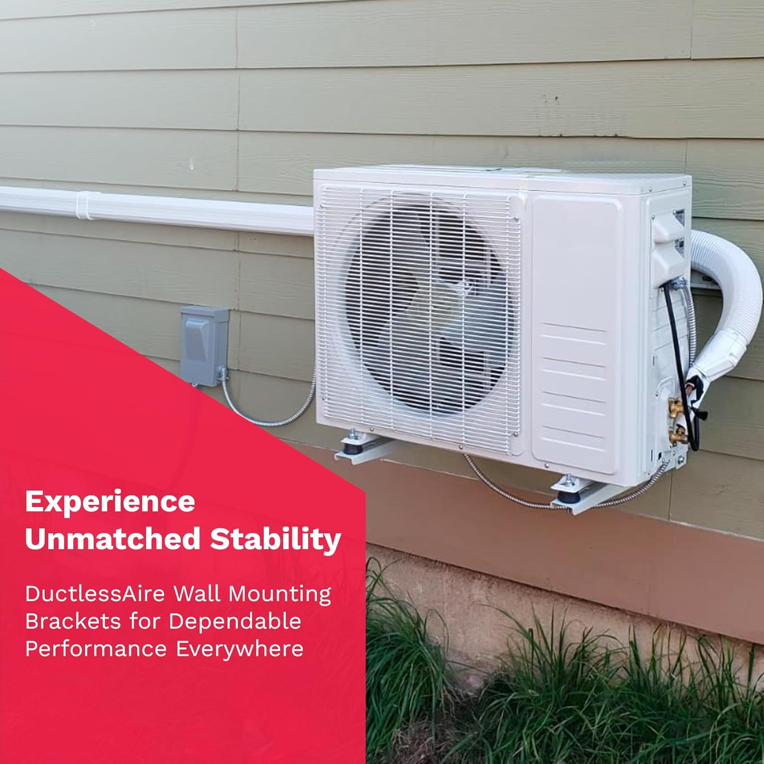 Ductlessaire Outdoor Wall Bracket – Mini Split Mounting Bracket – Ductless Air C