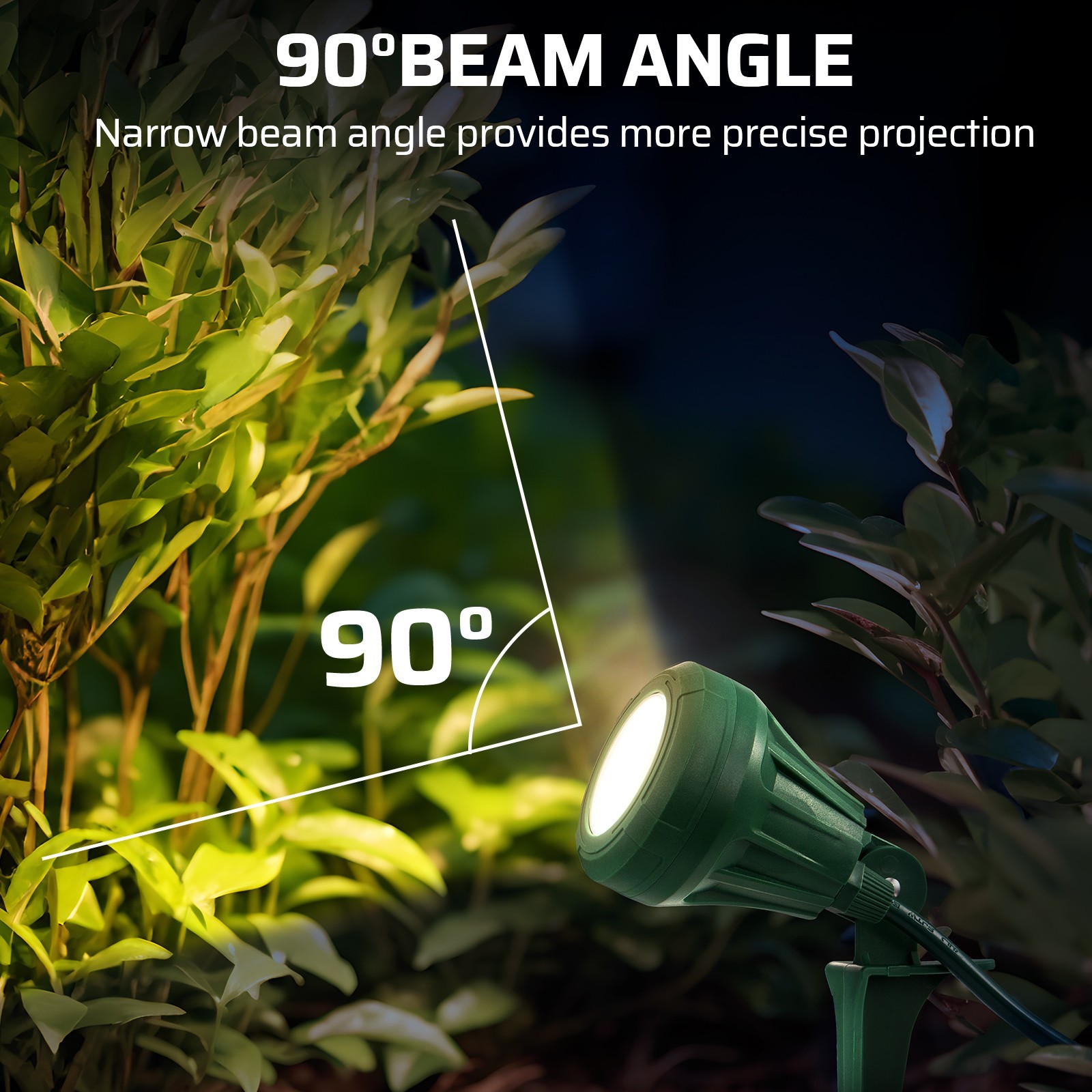 DEWENWILS 400 lm Outdoor Spotlight Christmas LED Landscape Flag Floodlight