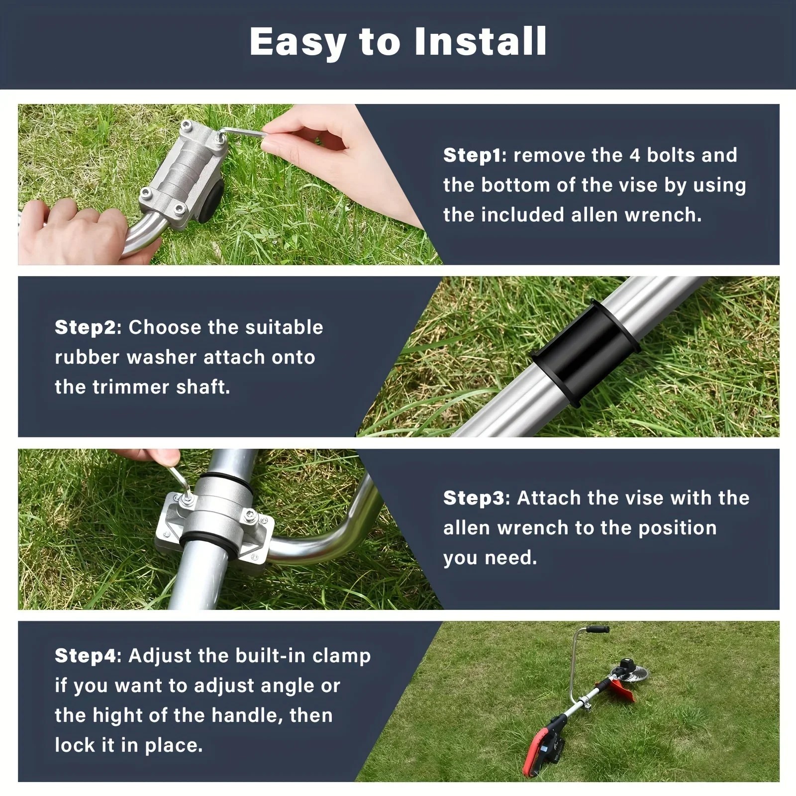 Ergonomic Trimmer Grip String Trimmers Handle Weed Eater Handle Extension Tools